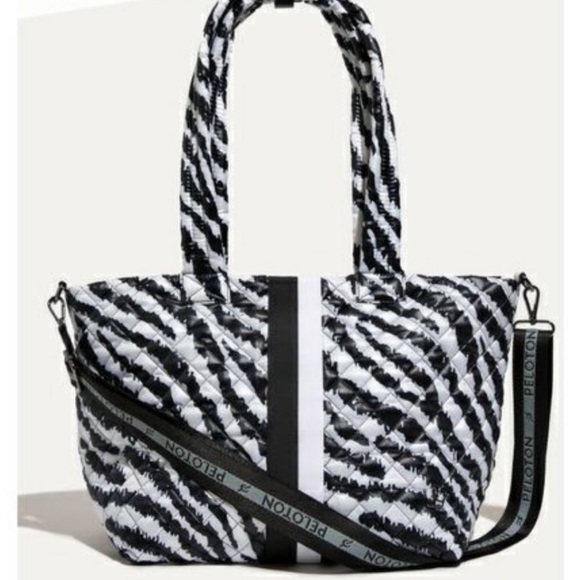 NWT Peloton Oliver Thomas Kitchen Sink Tote (zebra print) - Picture 5 of 5